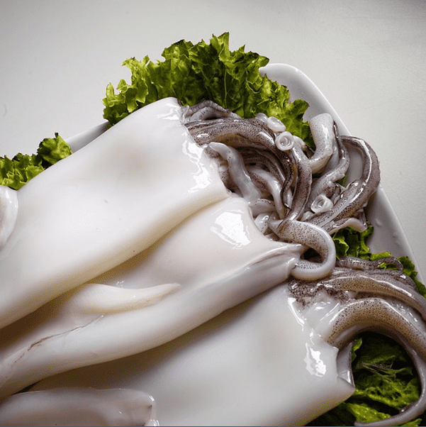 Calamari puliti.