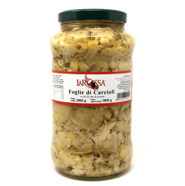 Carciofi in foglie sott'olio 2,9 kg - La Rossa