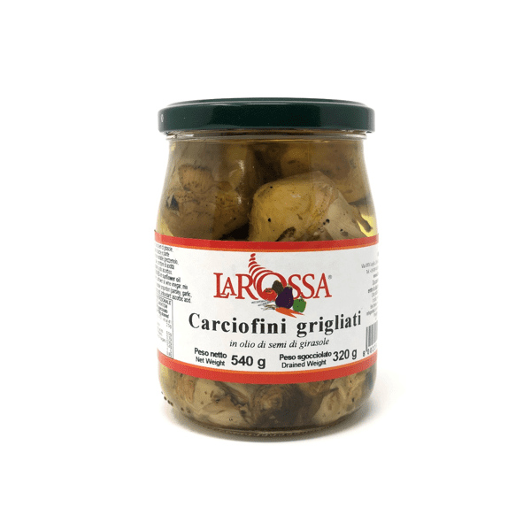 Carciofini grigliati sott'olio 540g - La Rossa