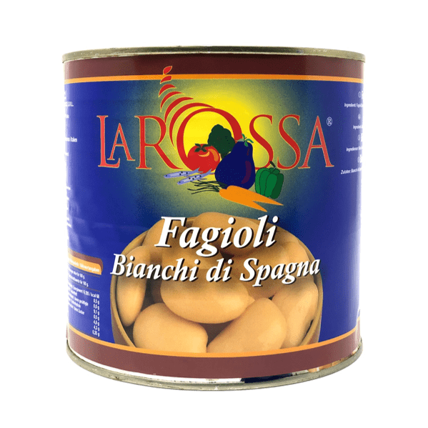 Fagioli Bianchi di Spagna lessati 2,5 kg - La Rossa