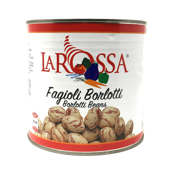 Fagioli Borlotti lessati 2,5 kg - La Rossa