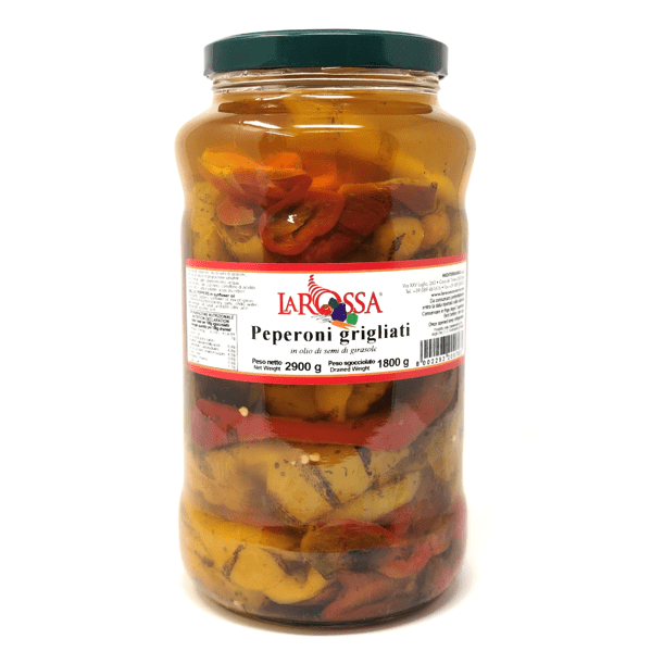 Peperoni grigliati sott'olio 2,9 kg - La Rossa