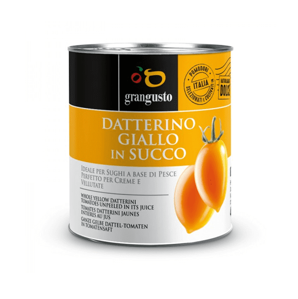 Pomodorino Datterino Giallo in succo 800g - GranGusto