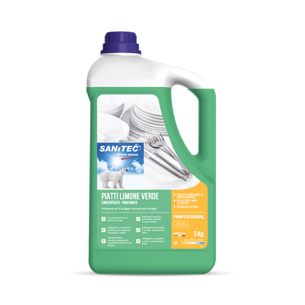 Detergente piatti concentrato Limone Verde 5kg - Sanitec