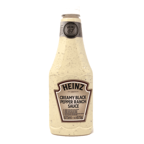 Salsa Creamy Black Pepper Ranch Squeeze 875g - Heinz