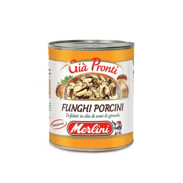 Funghi Porcini Trifolati sott'olio 850g - Merlini