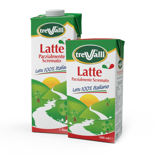 Latte parzialmente scremato UHT l.c. 1 lt - Tre Valli