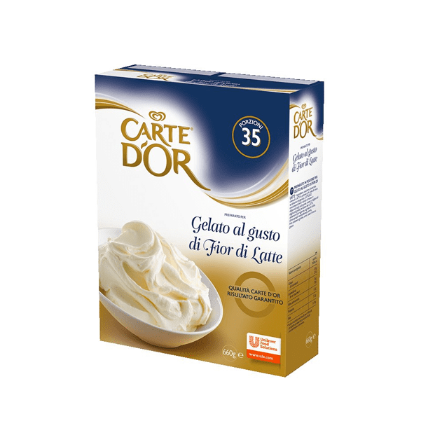 Preparato per Gelato Fior di Latte 660g - Carte d'Or