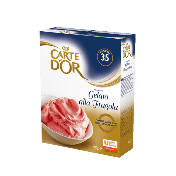 Preparato per Gelato alla Fragola 930g - Carte d'Or