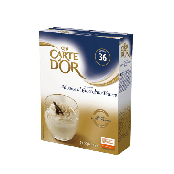 Preparato per Mousse al Cioccolato Bianco 750g - Carte d'Or