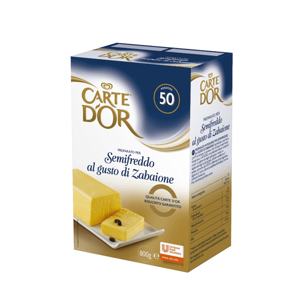 Preparato per Semifreddo al gusto di Zabaione 800g - Carte d'Or