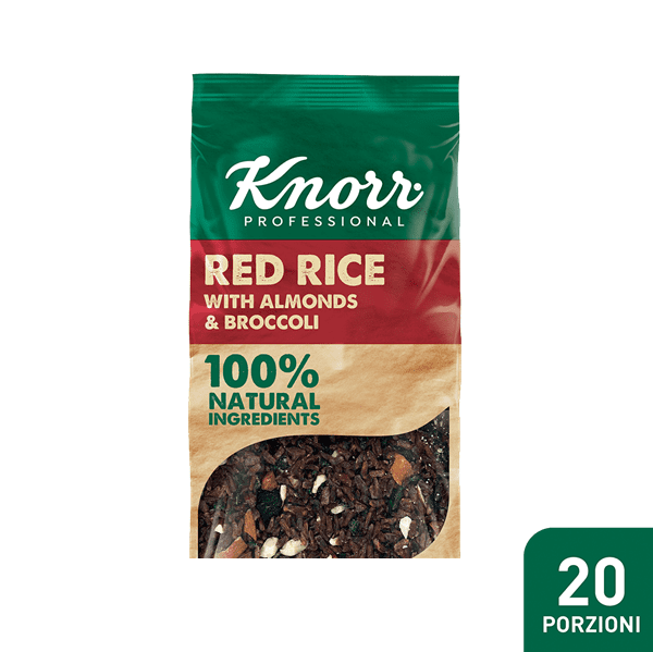 Riso rosso con mandorle e broccoli 550g - Knorr