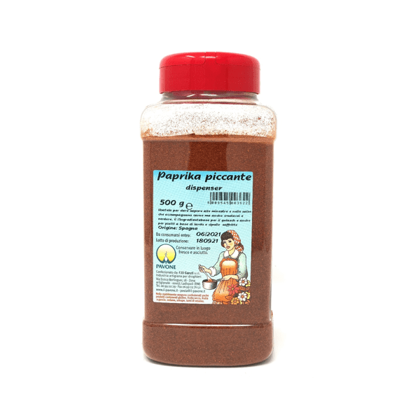 Paprika piccante dispenser 500g - Pavone