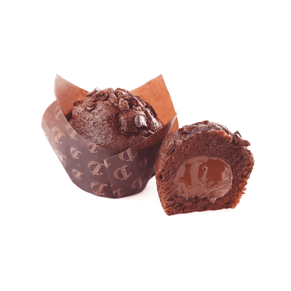 Muffin Tulipano cioccolato e nocciole cg. 90g - Delifrance