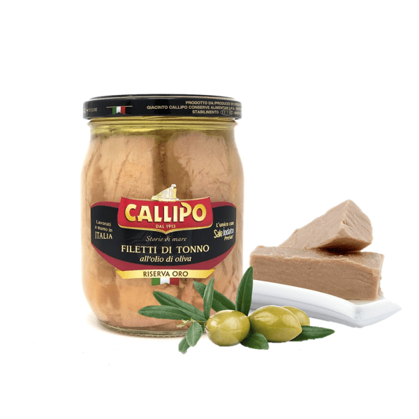 Filetti di Tonno all'olio d'oliva riserva oro 550g - Callipo