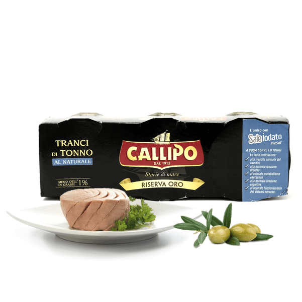 Tonno al naturale riserva oro 3pz x 80g - Callipo