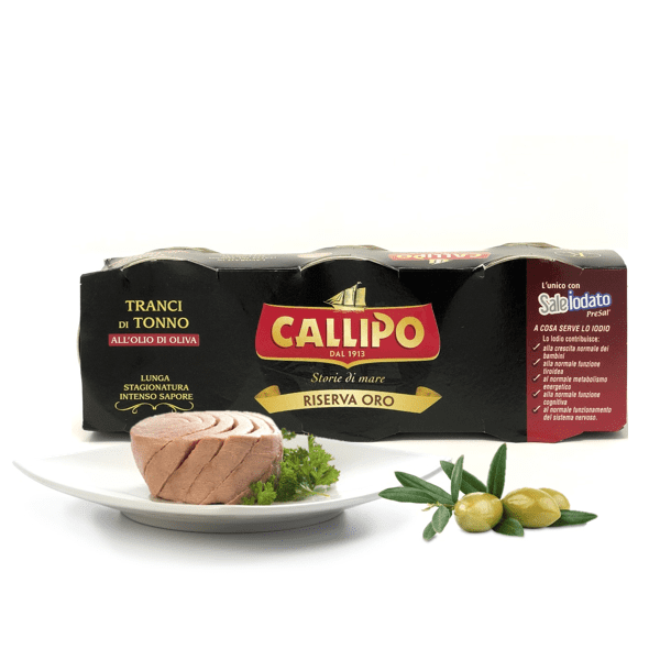 Tonno all'olio d'oliva riserva oro 3pz x 80g - Callipo