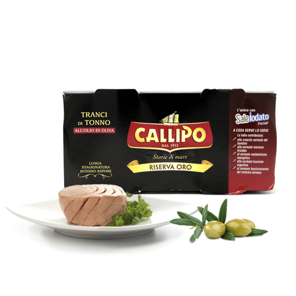 Tonno all'olio d'oliva riserva oro 2pz x 160g - Callipo