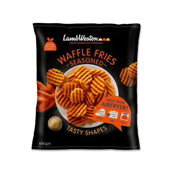 Patate Waffle Seasoned cg. 600g - LambWeston